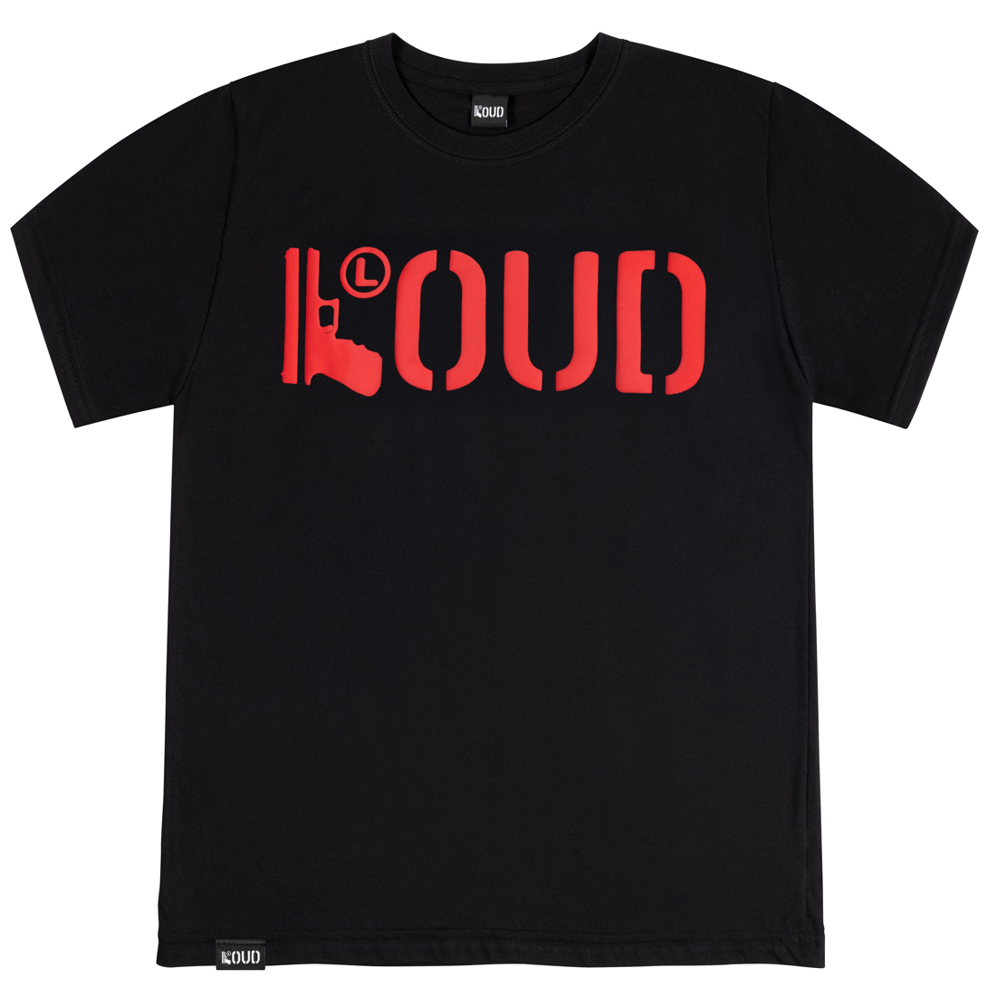 Polera LOUD Negro Rojo