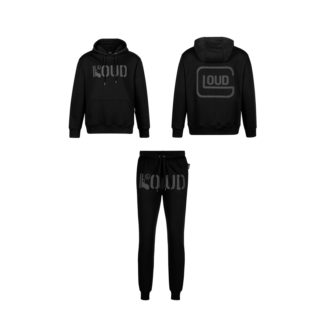 Conjunto LOUD Poleron + Jogger Negro Negro