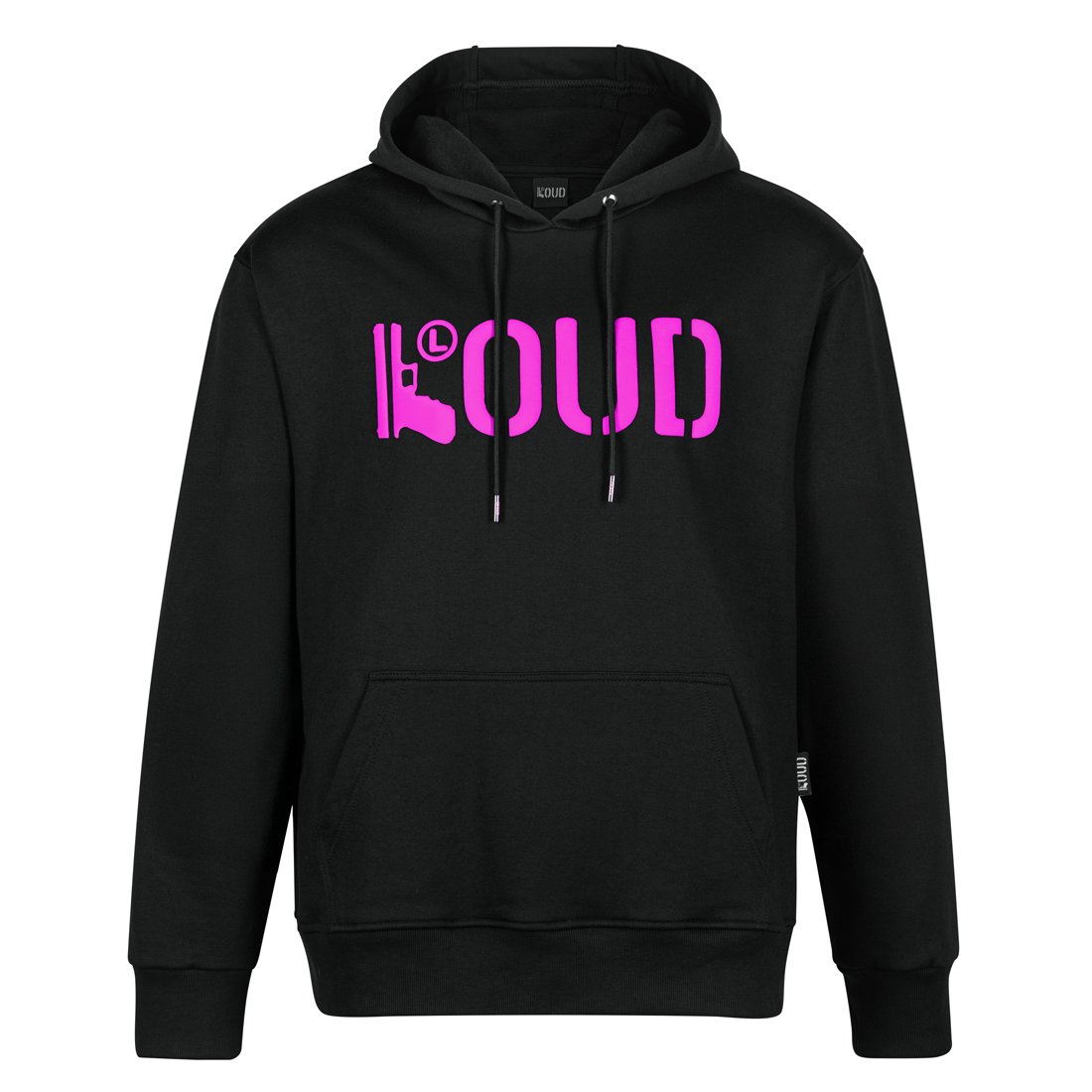 Poleron LOUD Negro Rosa