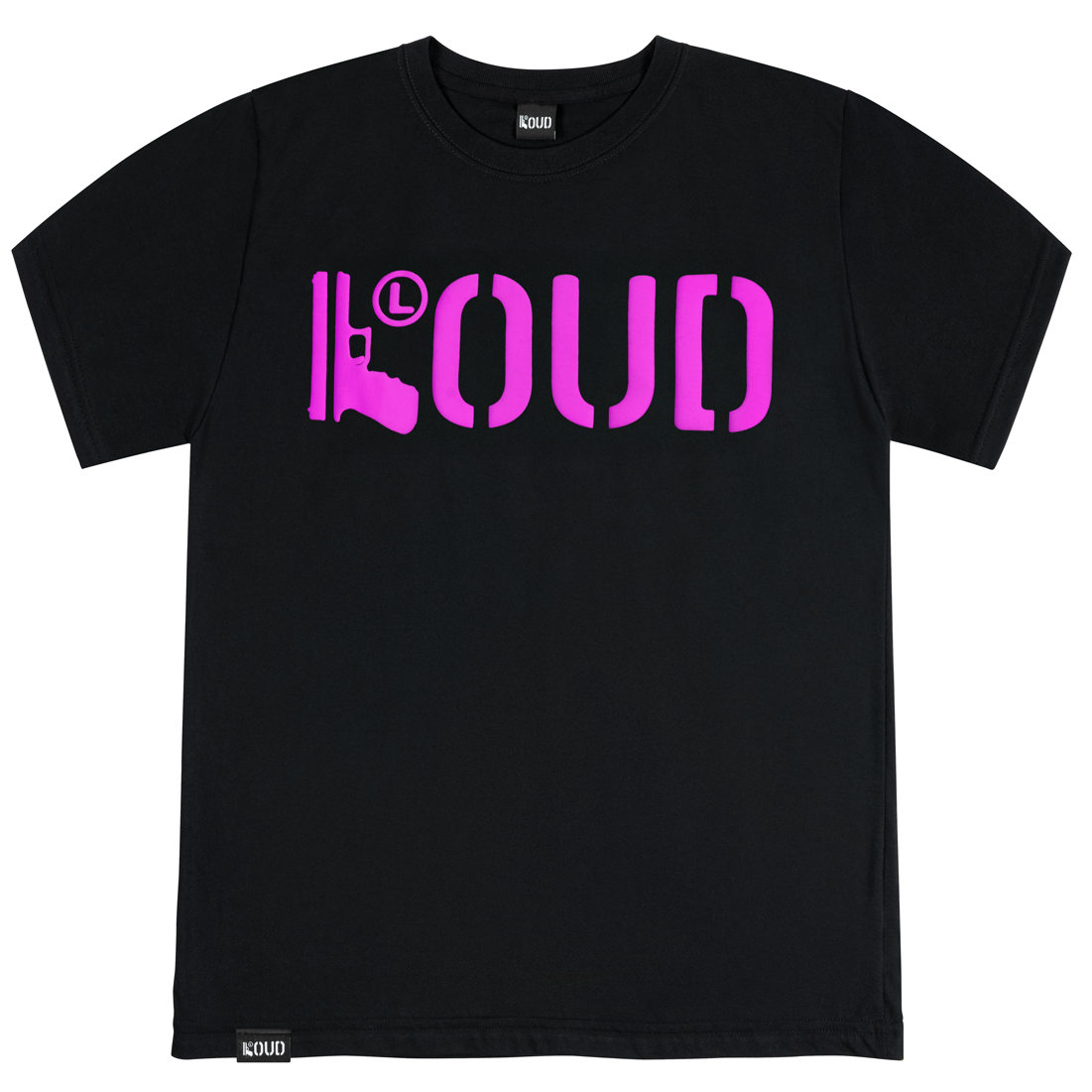 Polera LOUD Negro Rosa